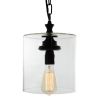 Warehouse of Tiffany Kostro Bronze and Glass Pendant Light
