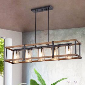 Warehouse of Tiffany Desaki Matte Black (5) Light Chandelier
