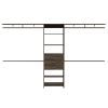 Closet System Pittsburg, Bedroom, Dark Walnut
