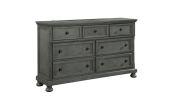 Jackson Modern Style 7-Drawer Dresser Made with Wood & Rustic Gray Finish