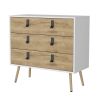 Chase White and Macadamia 3-Drawer Dresser