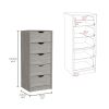Basilea 5 Drawers Tall Dresser, Pull Out System