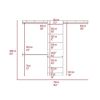 250 Closet System British, Bedroom, White