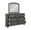 Jackson Modern Style 7-Drawer Dresser Made with Wood & Rustic Gray Finish