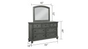 Jackson Modern Style 7-Drawer Dresser Made with Wood & Rustic Gray Finish