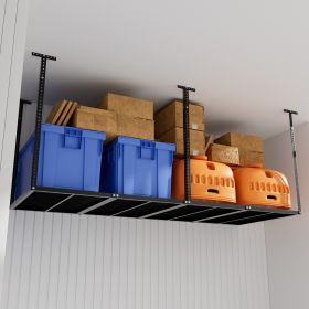 3x8 Black Heavy Duty Overhead Garage Storage Rack