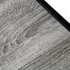 Artisasset Grey MDF Countertop Black Wrought Iron Base 2 Layers Forked Console Table