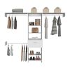 250 Closet System British, Bedroom, White