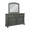 Jackson Modern Style 7-Drawer Dresser Made with Wood & Rustic Gray Finish