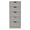 Basilea 5 Drawers Tall Dresser, Pull Out System