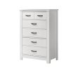 Cassini 31" White 5-Drawer Chest