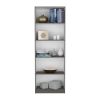 Benzoni Bookcase Matte Gray / White