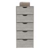Basilea 5 Drawers Tall Dresser, Pull Out System