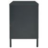 TV Stand Anthracite 41.3"x13.8"x20.5" Steel and Glass