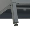 TV Stand Anthracite 41.3"x13.8"x20.5" Steel and Glass