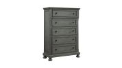 Jackson Modern Style 5-Drawer Chest Made with Wood & Rustic Gray Finish