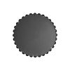 Beaded Round Wall Mirror 27"D