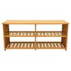 Oceanstar Bamboo Entryway Storage Bench