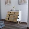 Chase White and Macadamia 3-Drawer Dresser