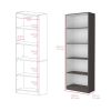 Benzoni Bookcase Matte Gray / White