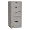Basilea 5 Drawers Tall Dresser, Pull Out System