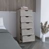Basilea 5 Drawers Tall Dresser, Pull Out System