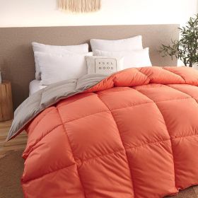 Down Duvet, Winter Duvet, Goose Down Duvet Core (Option: Orange-220* 240cm-8)