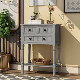 Orien Console Table (Color: Gray Wash)