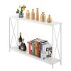 Iron Cross Frame Entryway Table