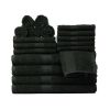 Basic Solid 18-Piece Bath Towel Set
