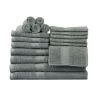 Basic Solid 18-Piece Bath Towel Set
