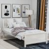 Twin Size Wood Platform Bed with Headboard,Footboard and Wood Slat Support