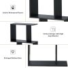 Wooden Multi-Tier S-Shaped Bookcase
