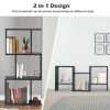 Wooden Multi-Tier S-Shaped Bookcase