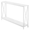 Iron Cross Frame Entryway Table