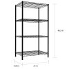 Heavy Duty Steel 4-Shelf Wire Rack