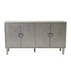 Stylish and Functional 4-Door Storage Cabinet with Pine Legs and MDF, for Living Room Bedroom,and Kitchen