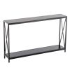 Iron Cross Frame Entryway Table