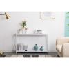 Iron Cross Frame Entryway Table