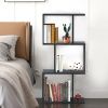 Wooden Multi-Tier S-Shaped Bookcase