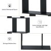 Wooden Multi-Tier S-Shaped Bookcase