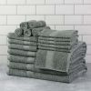 Basic Solid 18-Piece Bath Towel Set